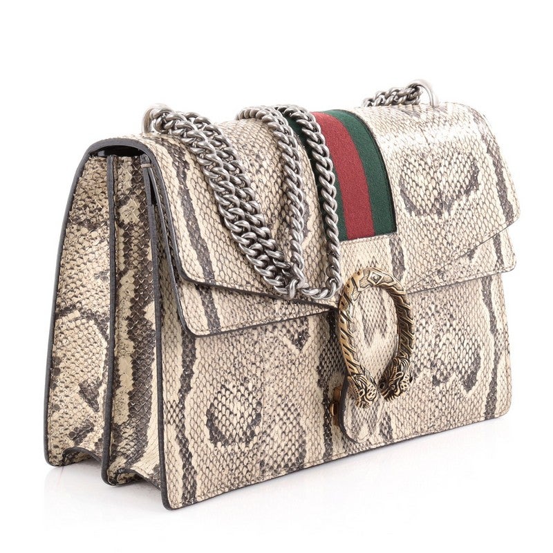 Gucci Web Dionysus Handbag Python Medium At 1stdibs