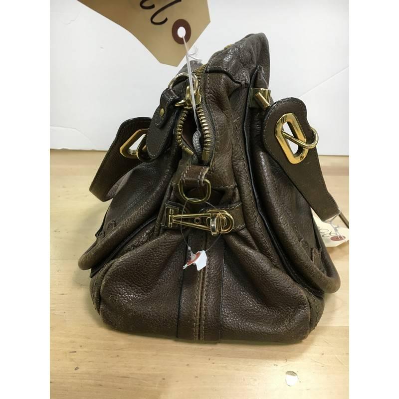 Chloe Paraty Top Handle Bag Leather Small In Fair Condition In NY, NY