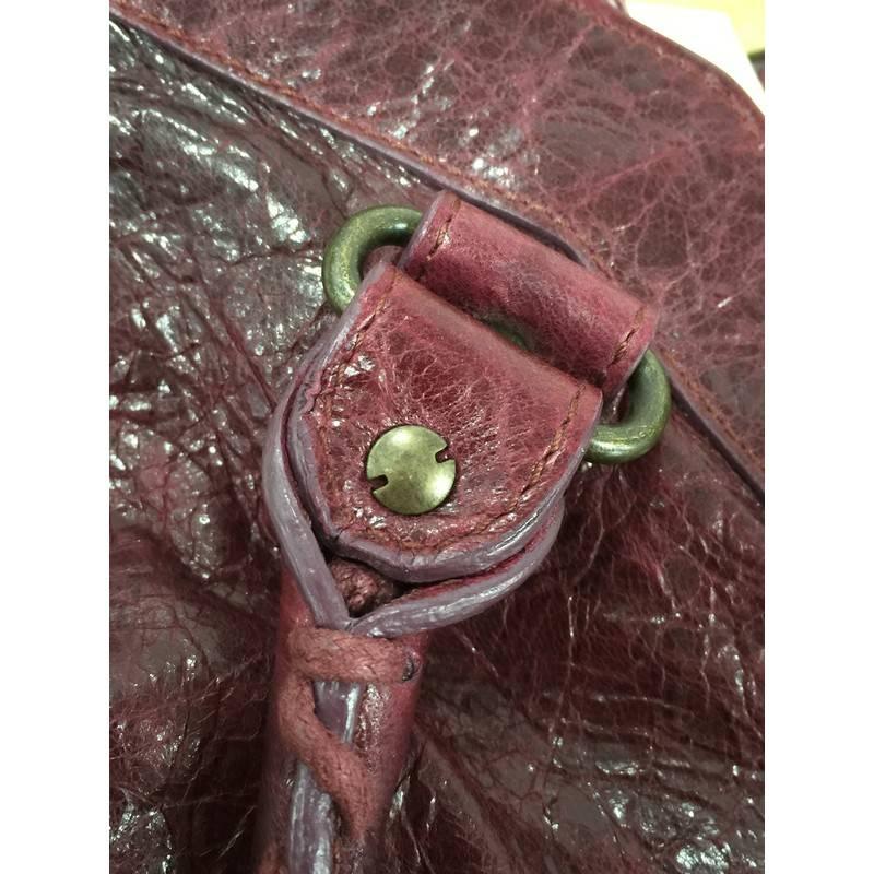 Black Balenciaga First Classic Studs Handbag Leather 