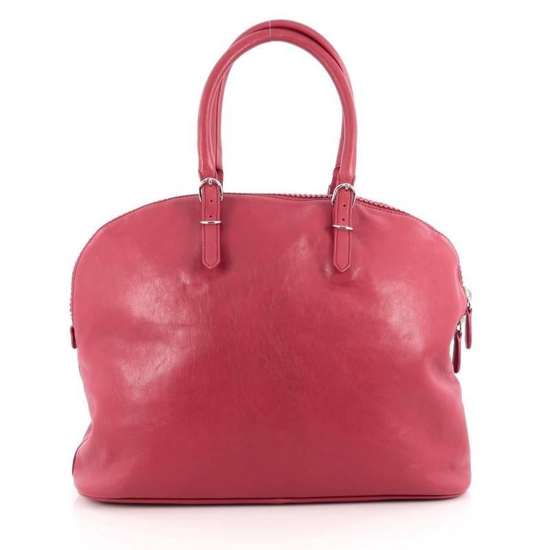 Balenciaga Carousel Bowling Bag Classic Studs Leather Large  In Good Condition In NY, NY
