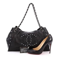 Chanel Pearl Obsession Accordion Tote Lambskin Medium