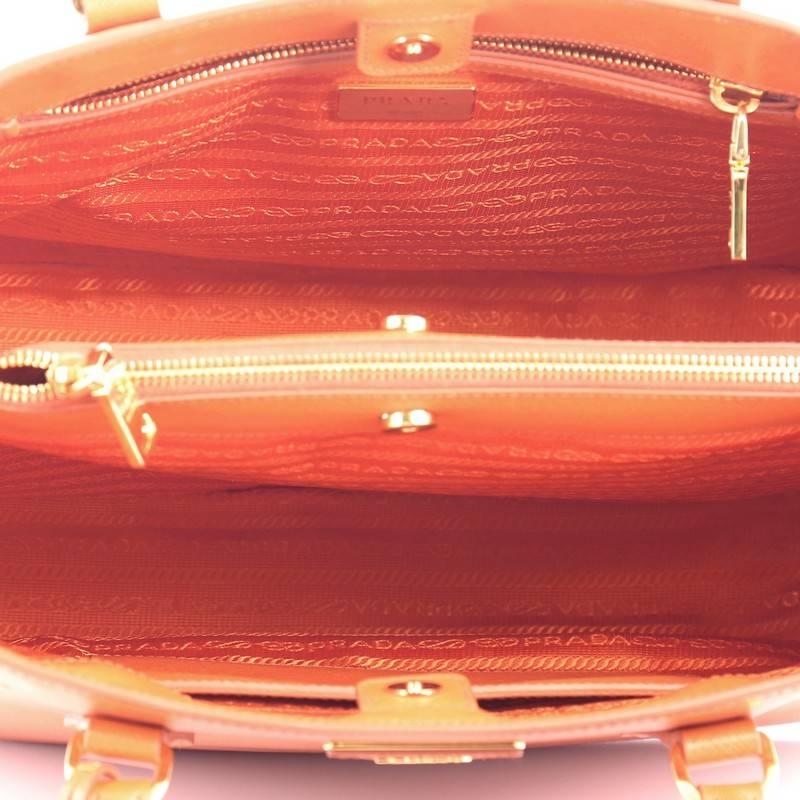 Prada Lux Convertible Open Tote Saffiano Leather Small  1