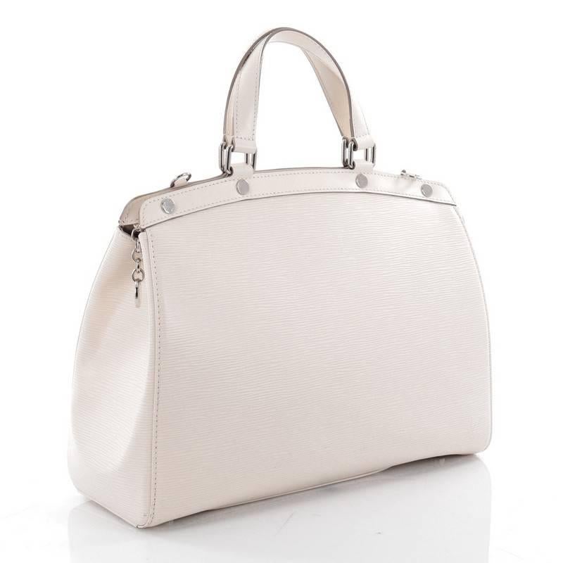 Beige  Louis Vuitton Brea Handbag Epi Leather GM