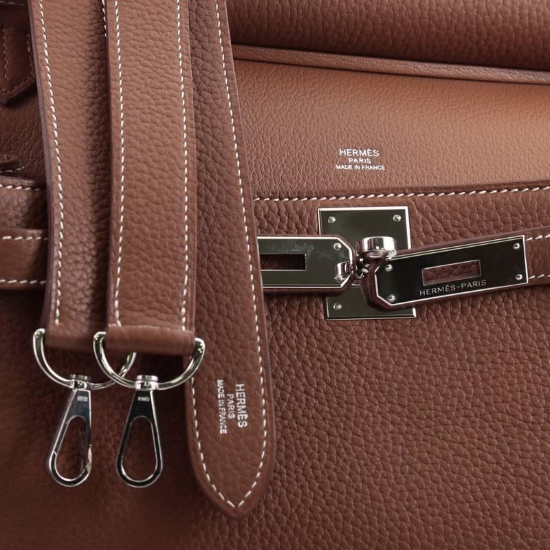 Brown Hermes Jypsiere Handbag Clemence 28