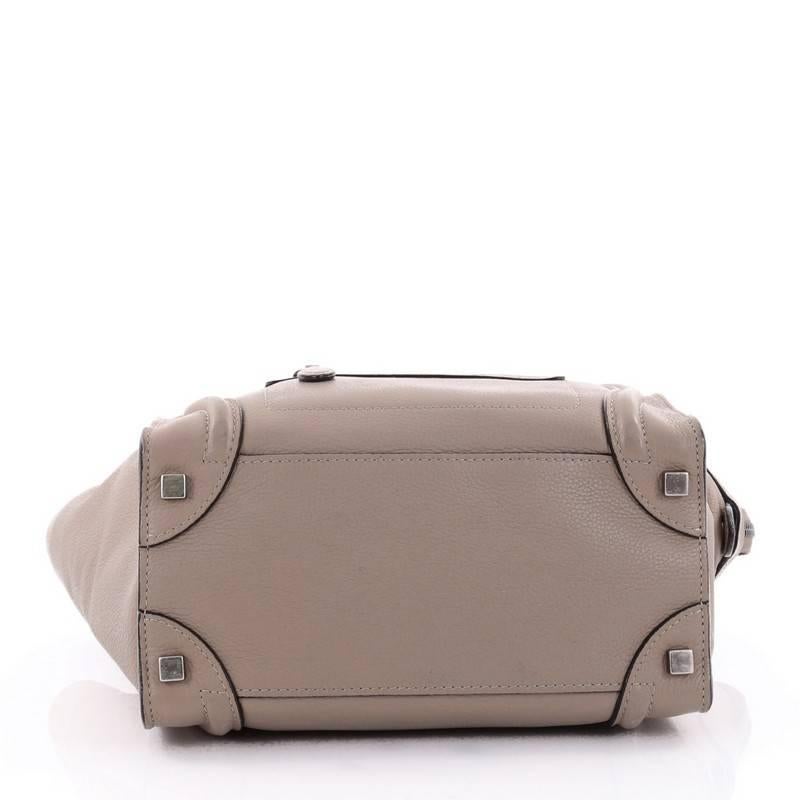 Women's or Men's Celine Luggage Handbag Grainy Leather Micro