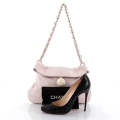 Chanel Cue Ball Foldover Tasche Leder Medium