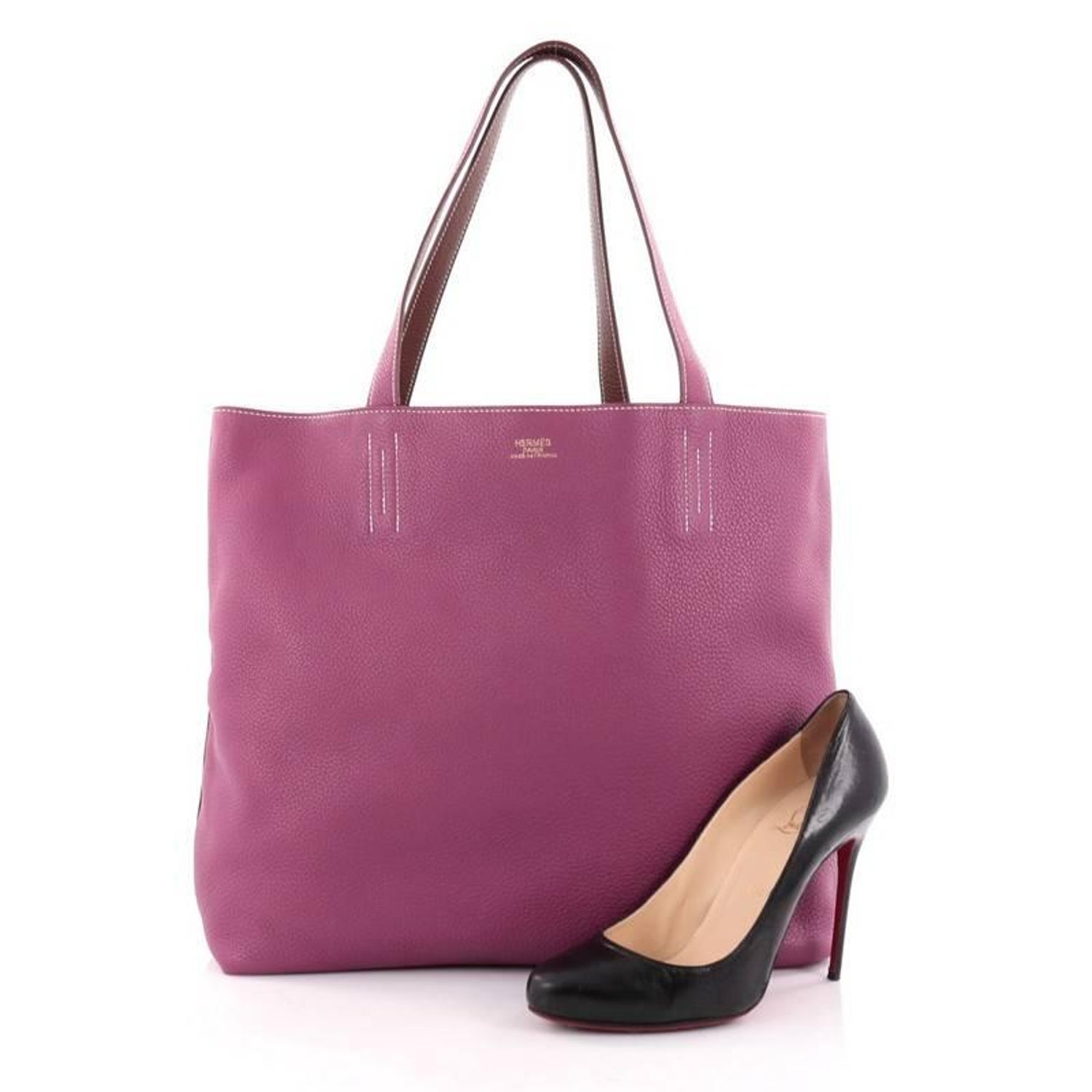 Hermes Double Sens Tote Clemence 36 Bag At 1stdibs