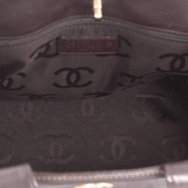 Chanel Vintage CC Lock Tote Leather Small 1