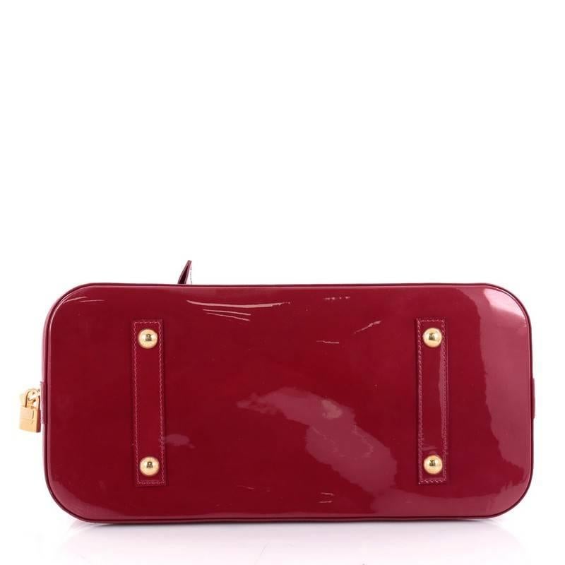 Women's or Men's Louis Vuitton Alma Handbag Monogram Vernis GM