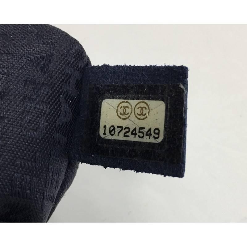 Chanel Chain Through Flap Bag Quilted Denim Jumbo 3