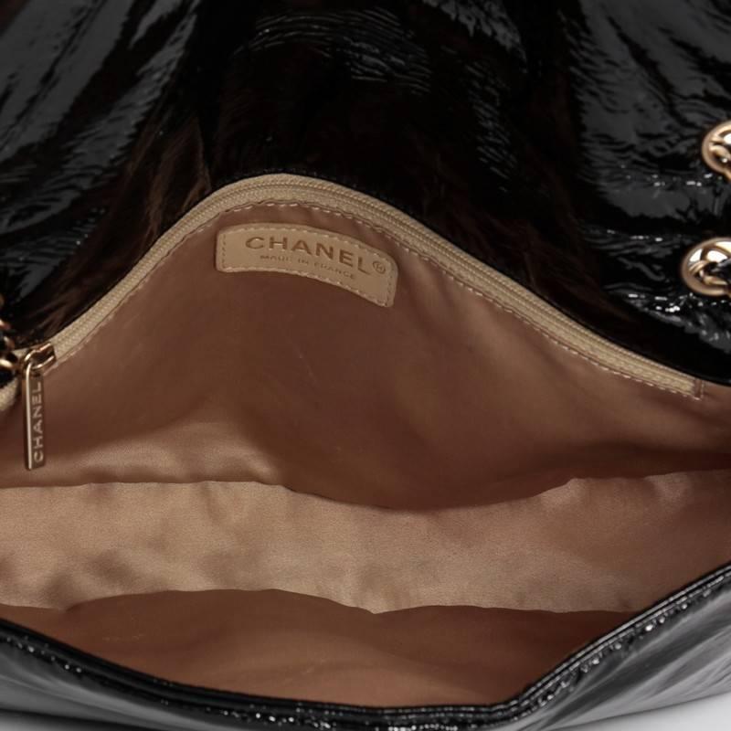 Chanel Rock and Chain Flap Bag Patent Vinyl Medium In Good Condition In NY, NY