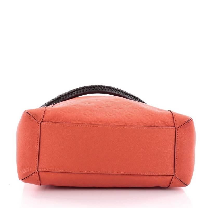 Orange Louis Vuitton Bagatelle Hobo Monogram Empreinte Leather