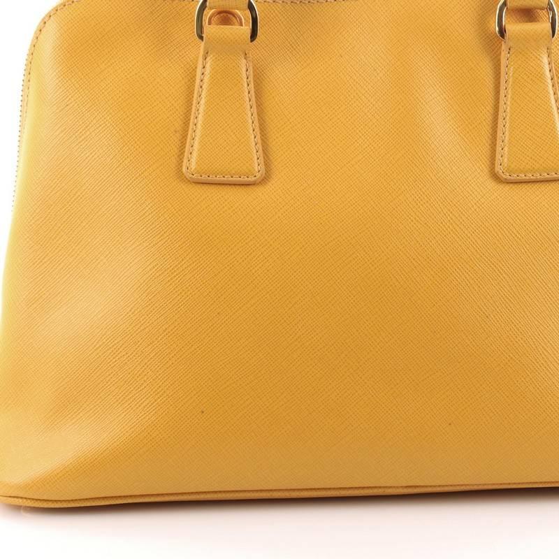 Orange Prada Promenade Handbag Saffiano Leather Medium