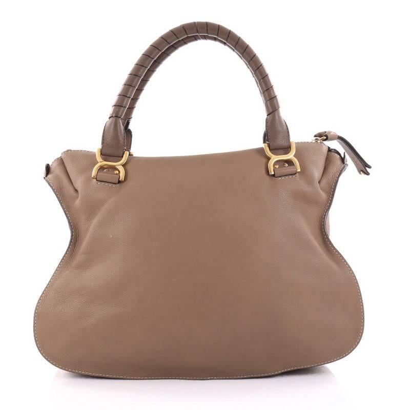 Chloe Marcie Shoulder Bag Leather Large In Good Condition In NY, NY