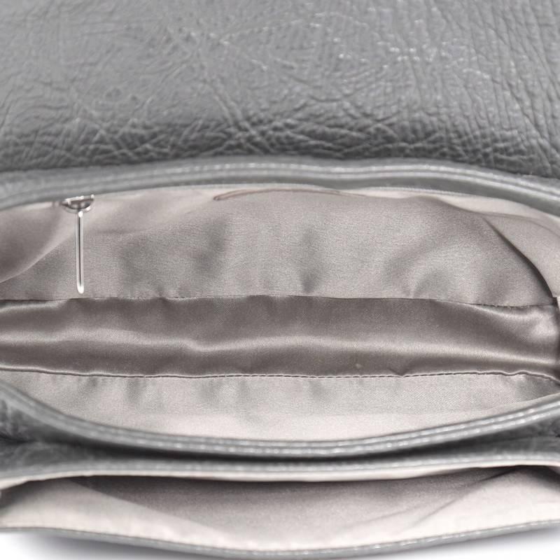 Women's or Men's Chanel Lady Braid Flap Bag Quilted Distressed Lambskin Small