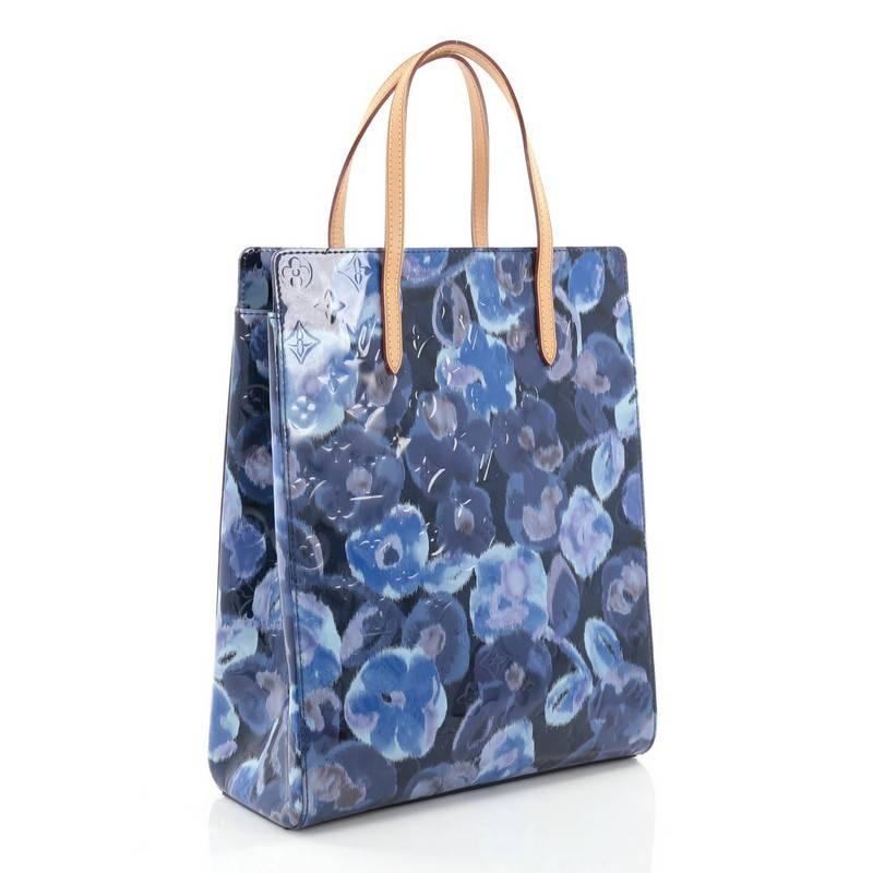 Blue Louis Vuitton Catalina Handbag Limited Edition Monogram Vernis Ikat North South
