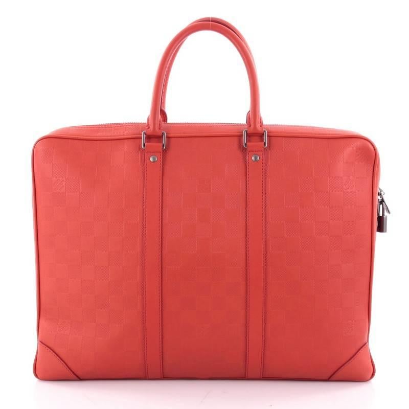 Louis Vuitton Porte-Documents Voyages Bag Damier Infini Leather PM In Good Condition In NY, NY