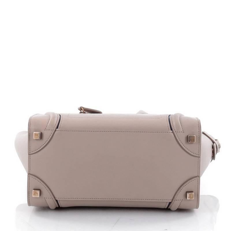 Women's Celine Luggage Handbag Smooth Leather Micro