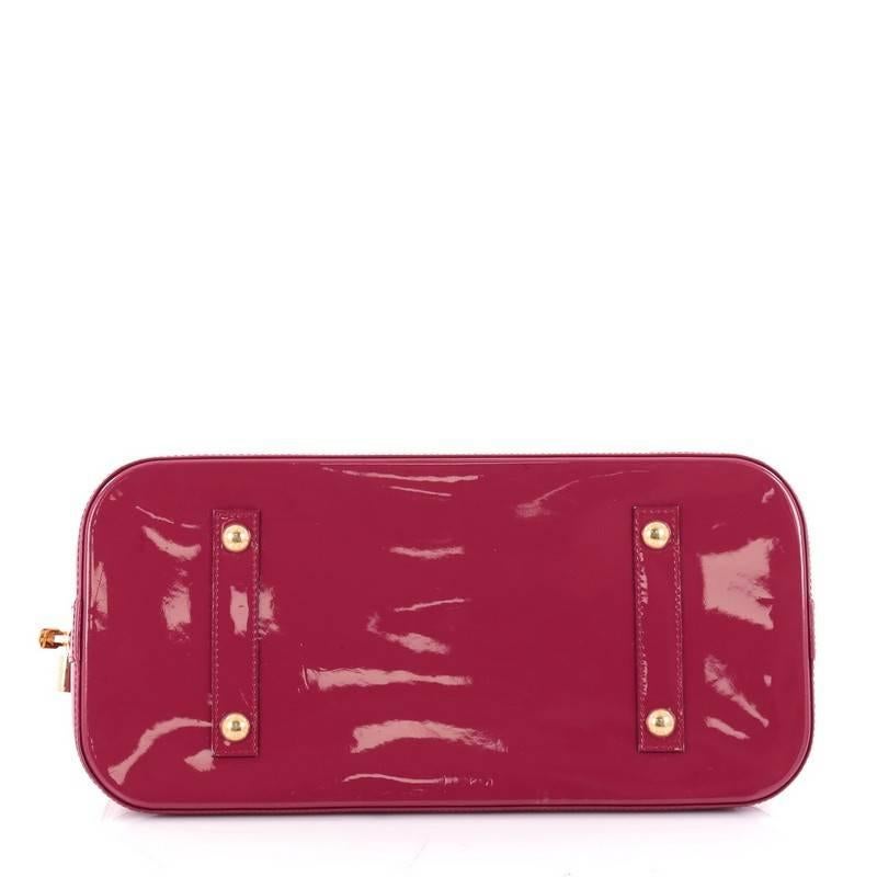 Women's Louis Vuitton Alma Handbag Monogram Vernis GM