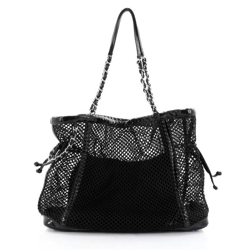 Women's or Men's Chanel La Madrague Tote Mesh and Patent