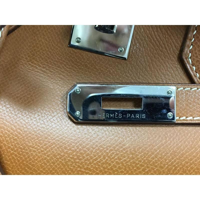 Hermes Birkin Handbag Gold Brown Epsom with Palladium Hardware 35 3