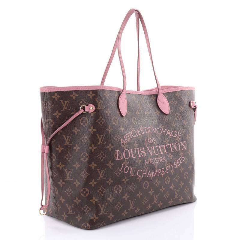 Black Louis Vuitton Neverfull Tote Limited Edition Ikat Monogram Canvas GM