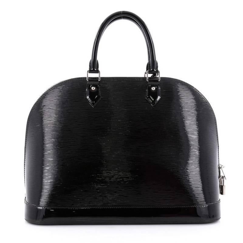 Louis Vuitton Alma Handbag Electric Epi Leather GM In Good Condition In NY, NY