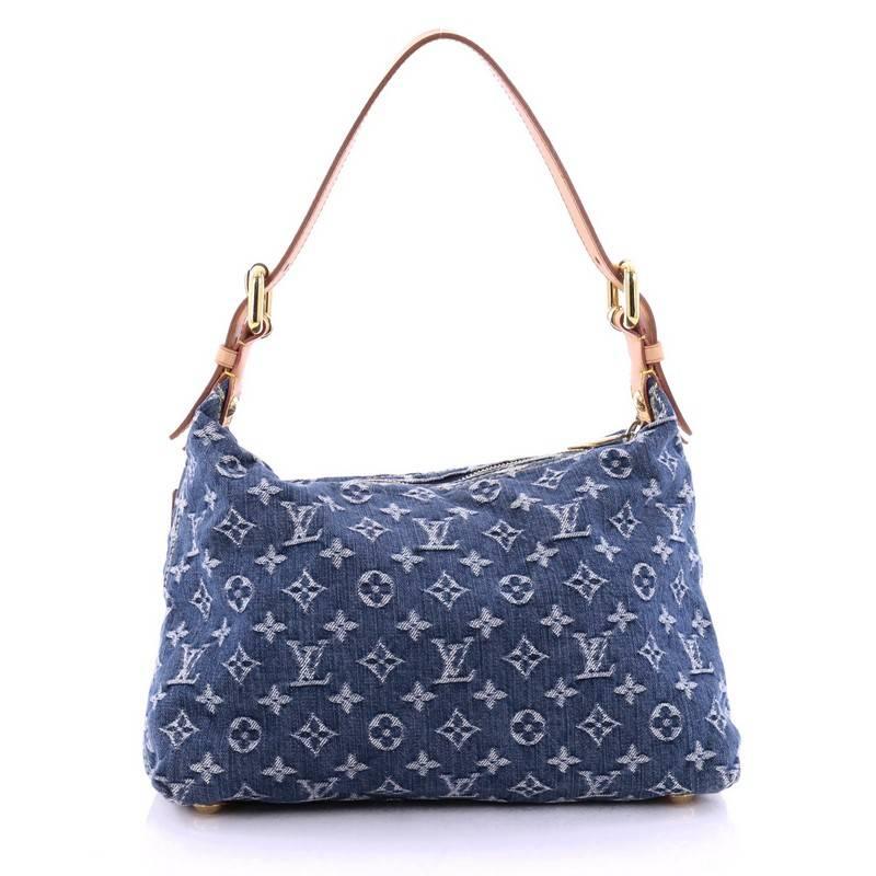 Noir Sac à main en denim Louis Vuitton Baggy PM