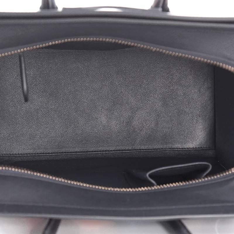 Celine Luggage Handbag Canvas and Leather Micro 1