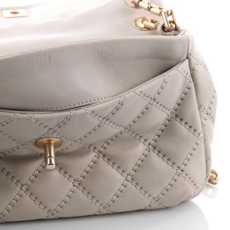 Chanel Retro Chain Flap Bag Quilted Leather Medium 2