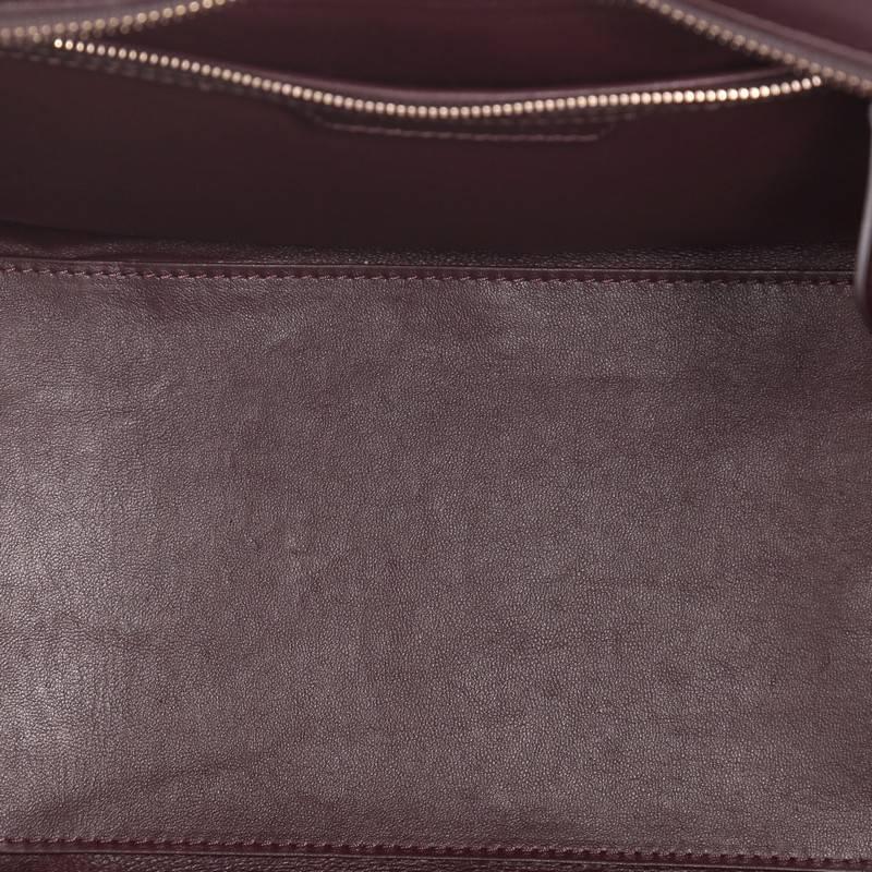 Celine Tricolor Luggage Handbag Leather Mini 1