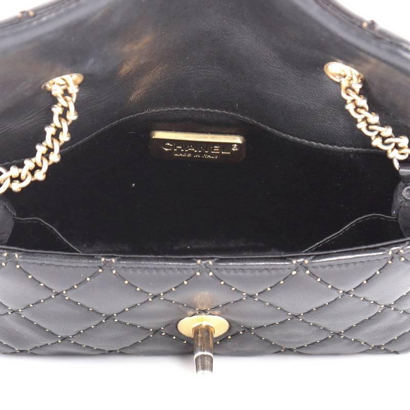 Chanel Paris-Salzburg Aged Chain CC Flap Bag Micro Beaded Quilted Lambskin In Good Condition In NY, NY