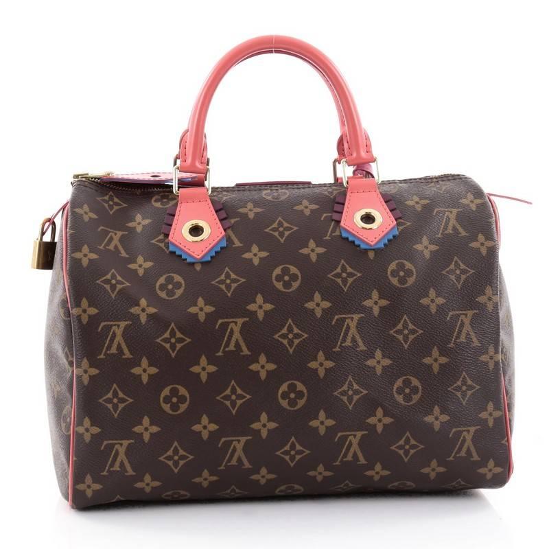 Women's or Men's Louis Vuitton Speedy Handbag Limited Edition Totem Monogram Canvas 30