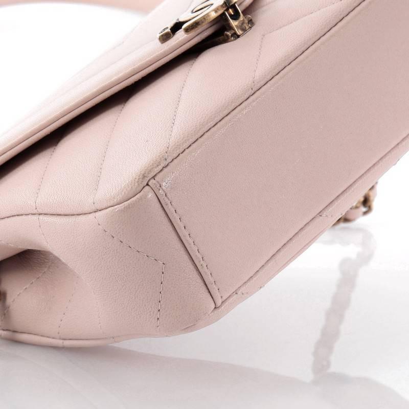 Women's or Men's Chanel Coco Envelope Flap Bag Chevron Leather Mini
