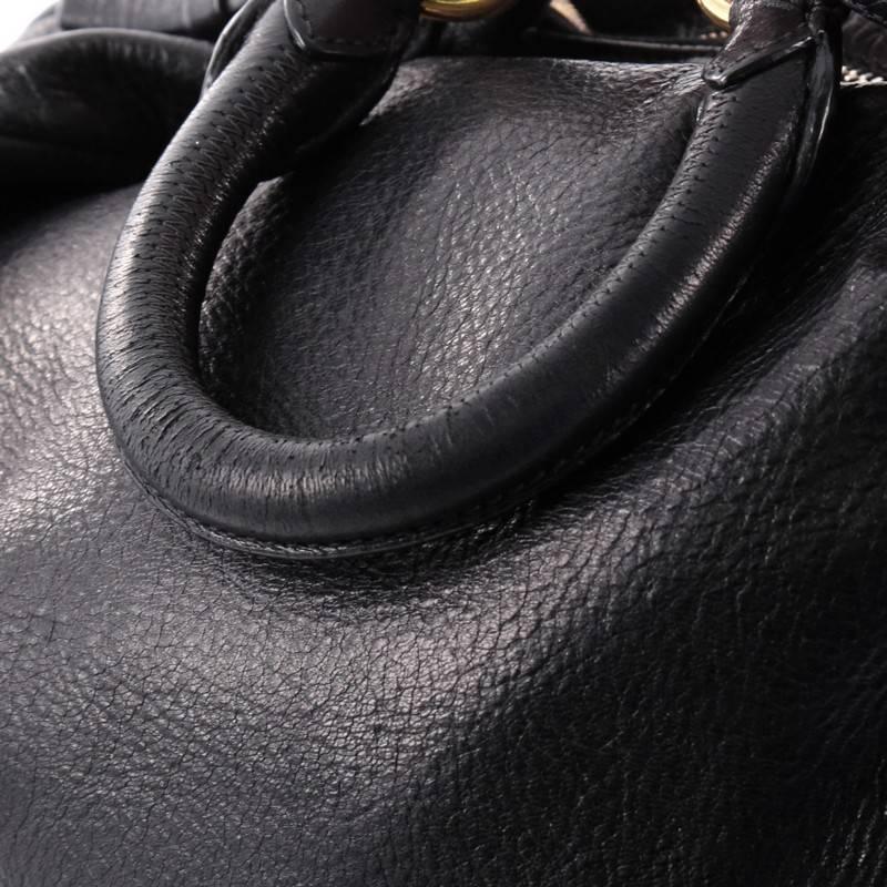 Prada Zip Top Hobo Cervo Leather Large 2