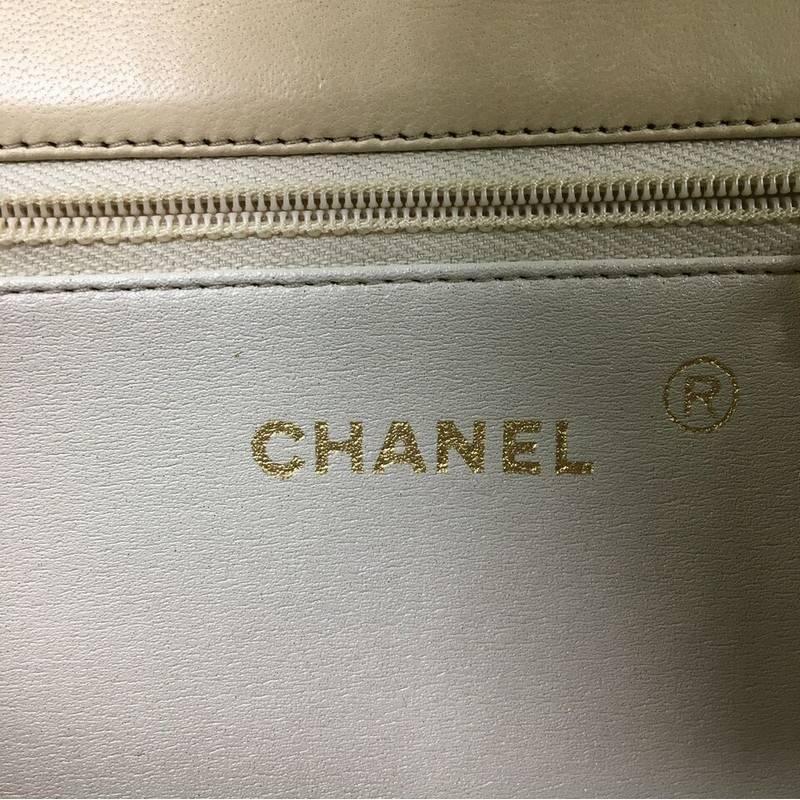 Chanel Vintage Clutch with Chain Quilted Leather Small 4