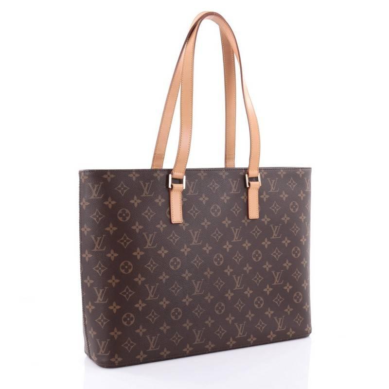 Black Louis Vuitton Luco Handbag Monogram Canvas