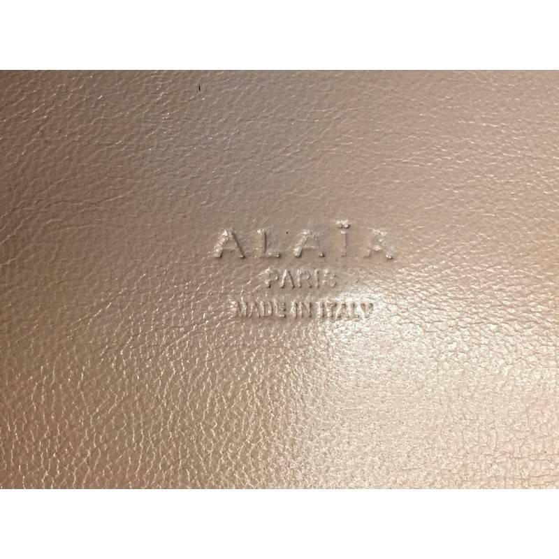 Alaia Snap Tote Grommet Embellished Leather Medium 2