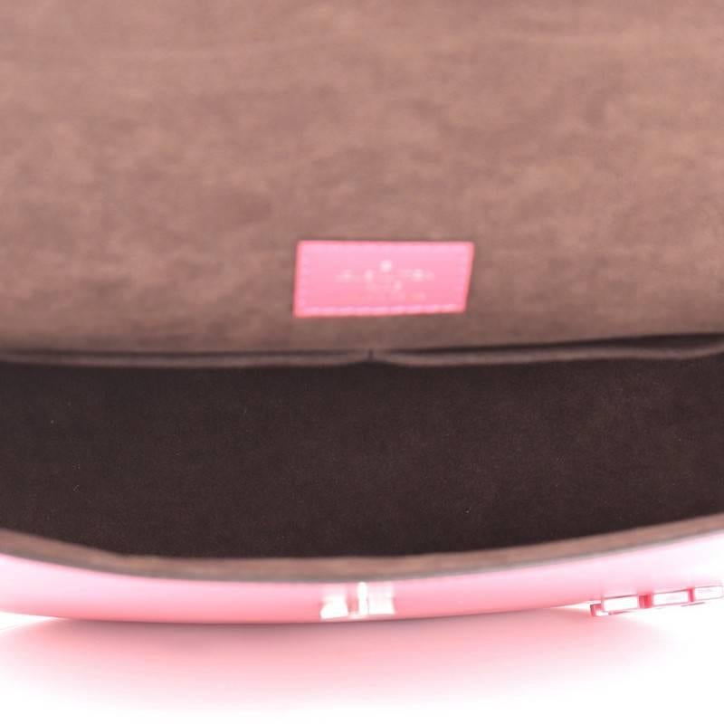 Pink Louis Vuitton Luna Handbag Epi Leather