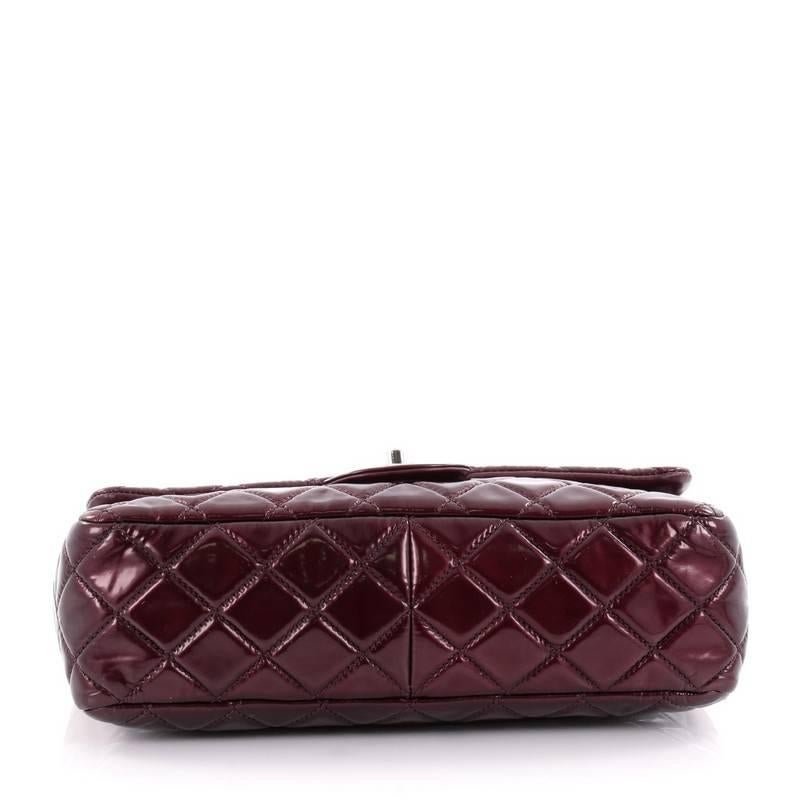 Women's or Men's Chanel Classic Single Flap Bag Quilted Patent Jumbo