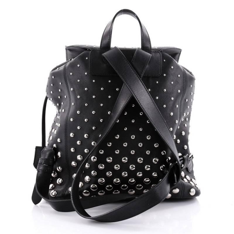 alexander mcqueen studded leather backpack