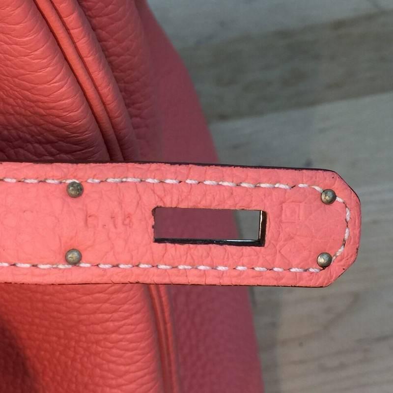 Hermes Birkin Handbag Crevette Clemence with Palladium Hardware 35 3