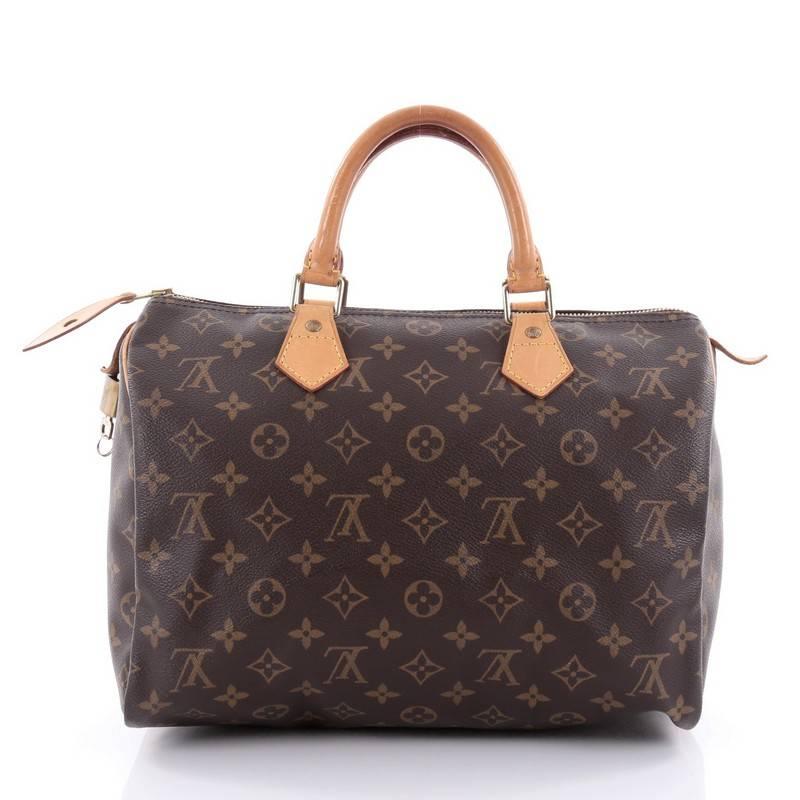 Women's or Men's Louis Vuitton Speedy Handbag Monogram Canvas 30