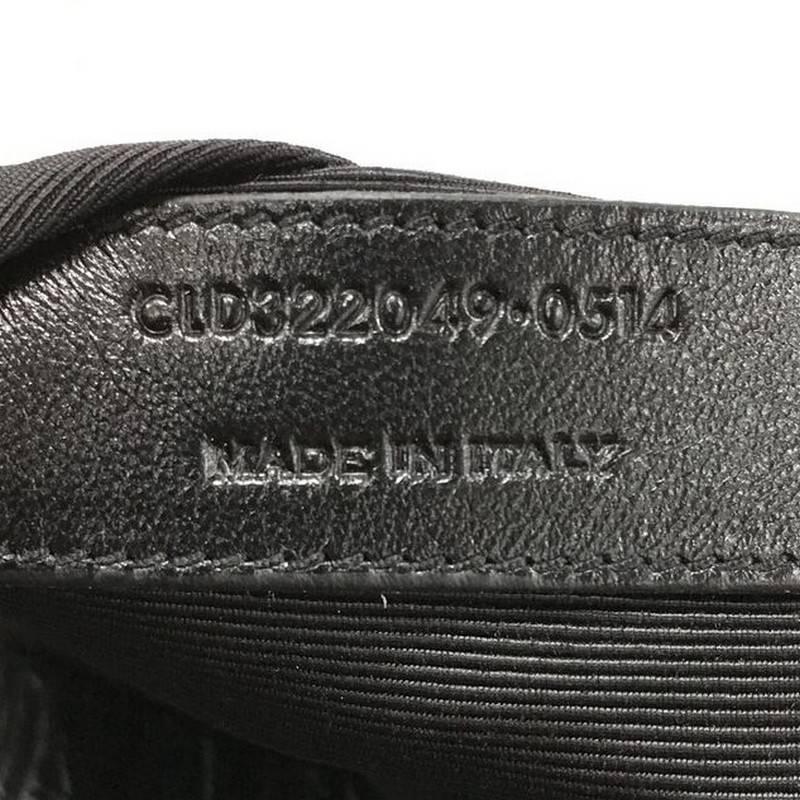 Saint Laurent Classic Duffle Bag Crocodile Embossed Leather 6 3