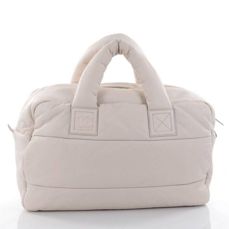 coco cocoon quilted duffel bag