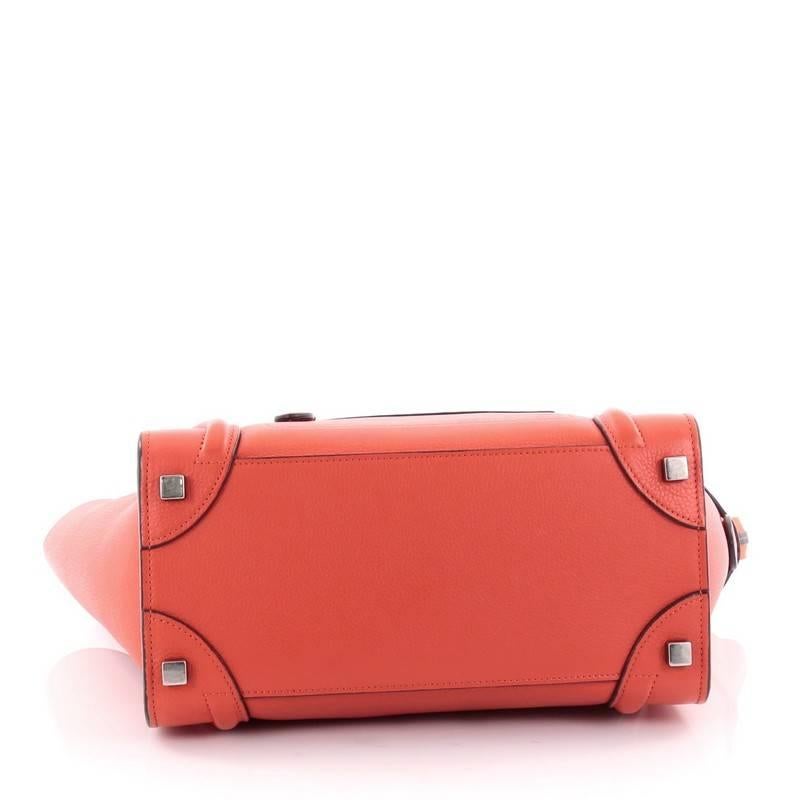 Women's or Men's Celine Luggage Handbag Grainy Leather Micro