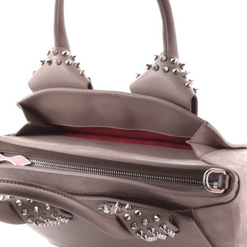 Women's or Men's Christian Louboutin Eloise Satchel Spiked Leather Small
