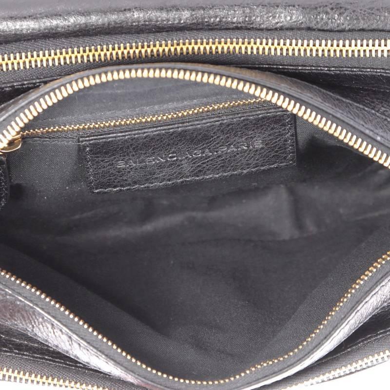 Black Balenciaga Tool Kit Giant Studs Handbag Leather