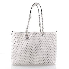 Chanel Shopping Tote Perforated Caviar Large