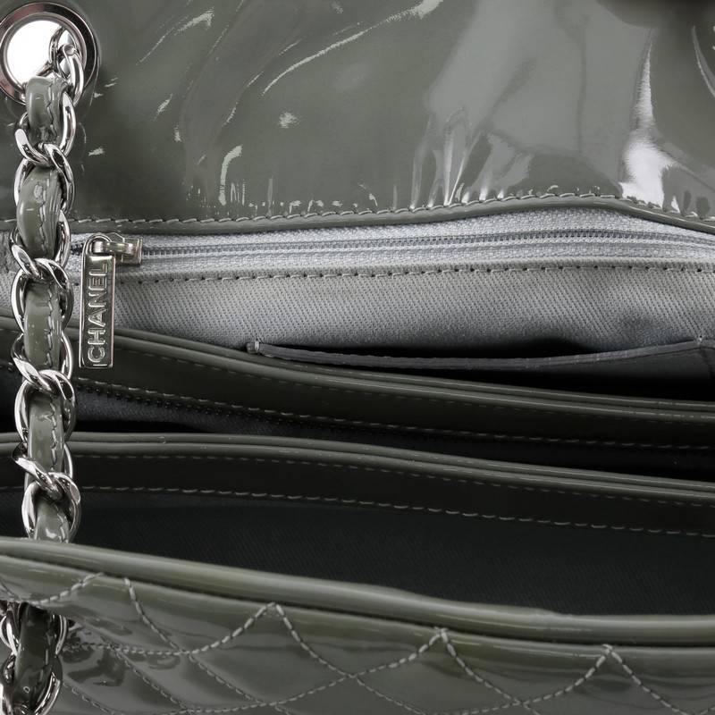 Chanel Just Mademoiselle Handbag Quilted Patent Medium 3